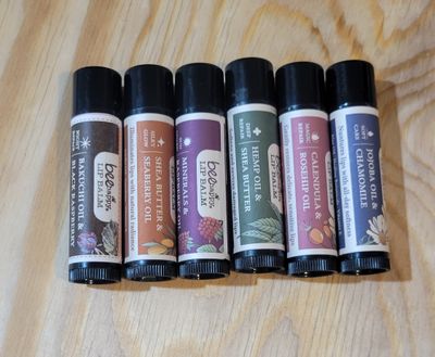 Bee Happy Lip Balm (4 pack) (Soft Care + Deep repair + Silky Glow + Sun Guard natural SPF)