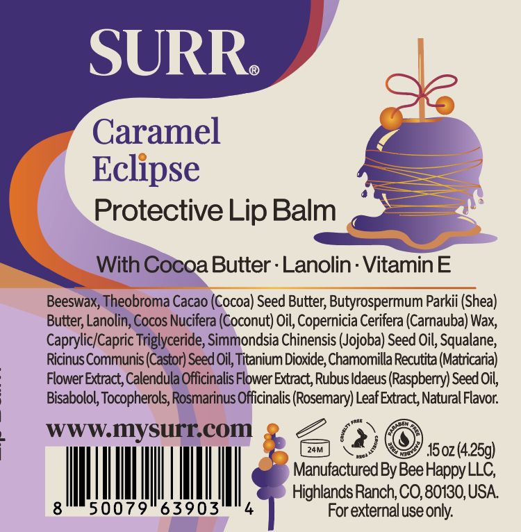 Protective Lip Balm Caramel with Cocoa Butter, Vitamin E and Lanolin