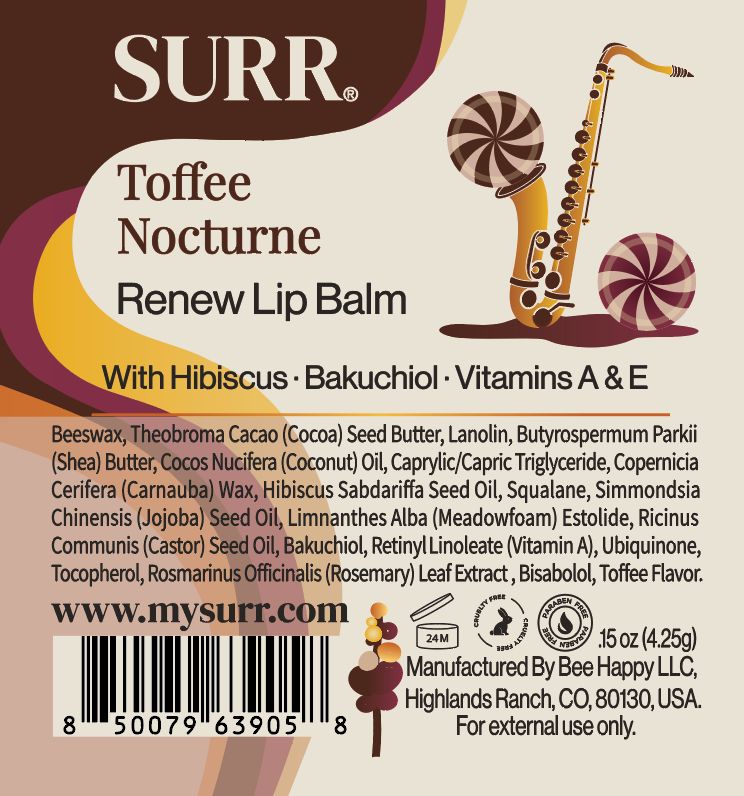 Renew Lip Balm Toffe with Hibiscus , Vitamin A &amp; E