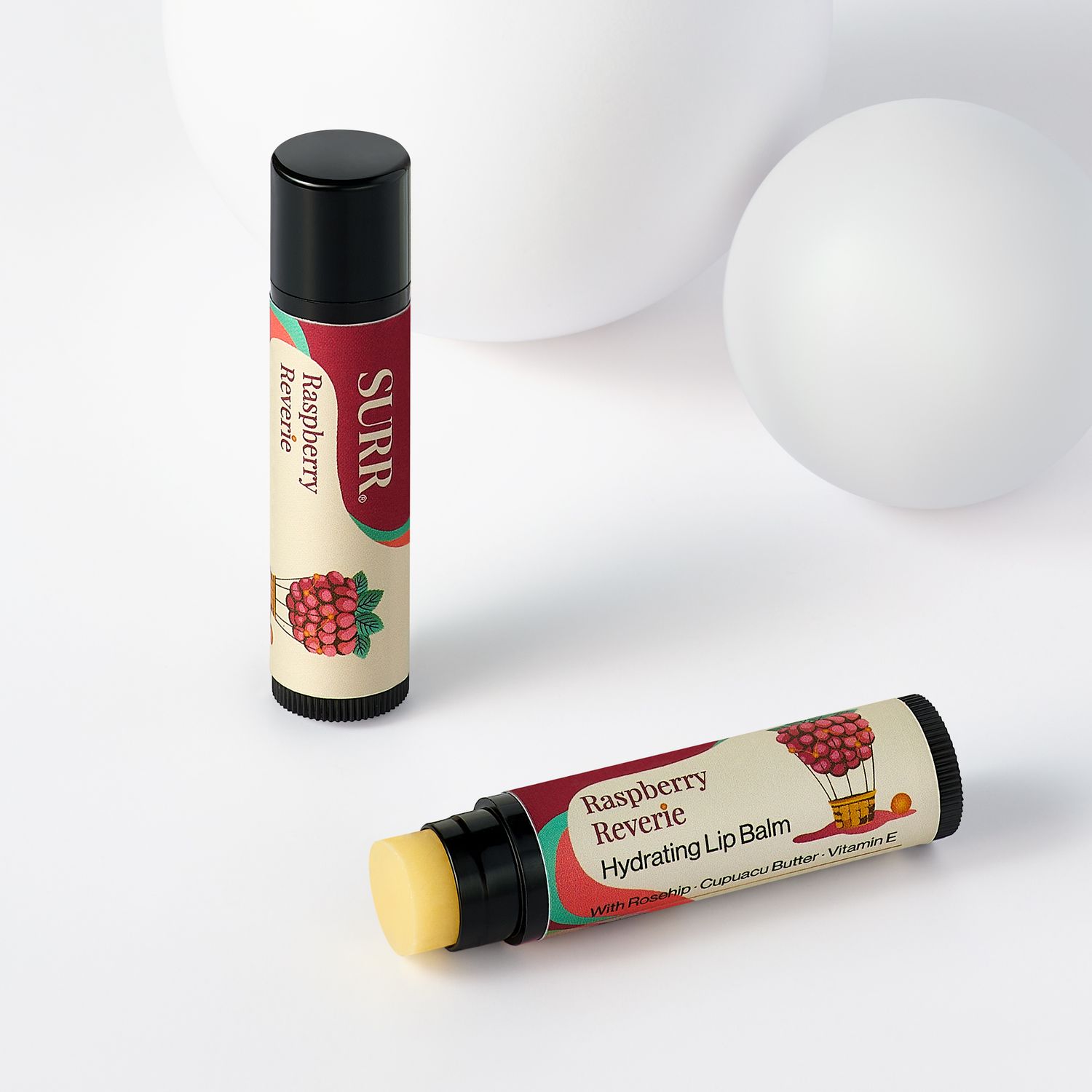 Hydrating Lip Balm Raspberry with Calendula &amp; Rosehip