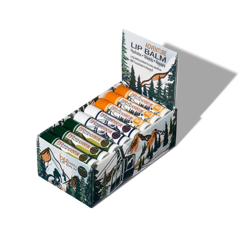 Smooth Lip Balm Adventure "Ski - Cocoa Marshmallow", "Camp - peach", "Bike - Limoncello"