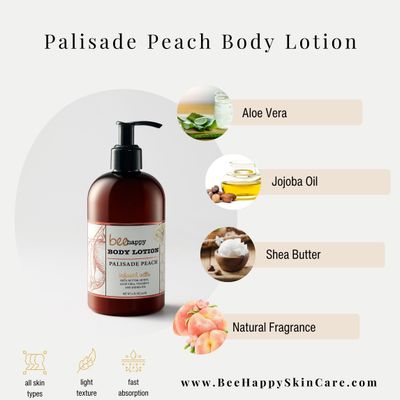Scented Body Lotion "Palisade Peach" (size: travel 8 ml, 4 oz, 8 oz, 12 oz)