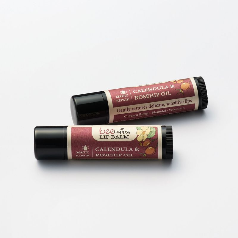 Rosehip &amp; Calendula &amp; Cupuaçu  Lip Balm  Mixed Berries Flavor