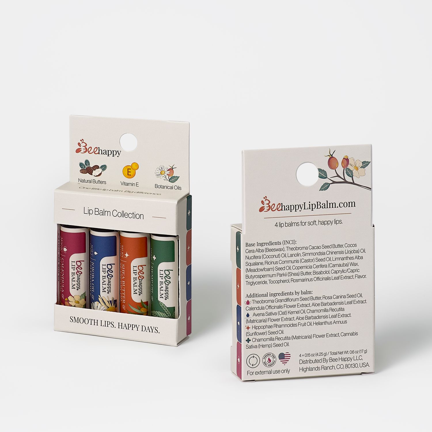 4 Natural Bee happy Lip Balm for smooth and healthy lips