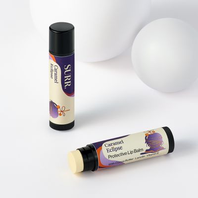 SURR Protective Lip Balm Caramel with Cocoa Butter, Vitamin E and Lanolin