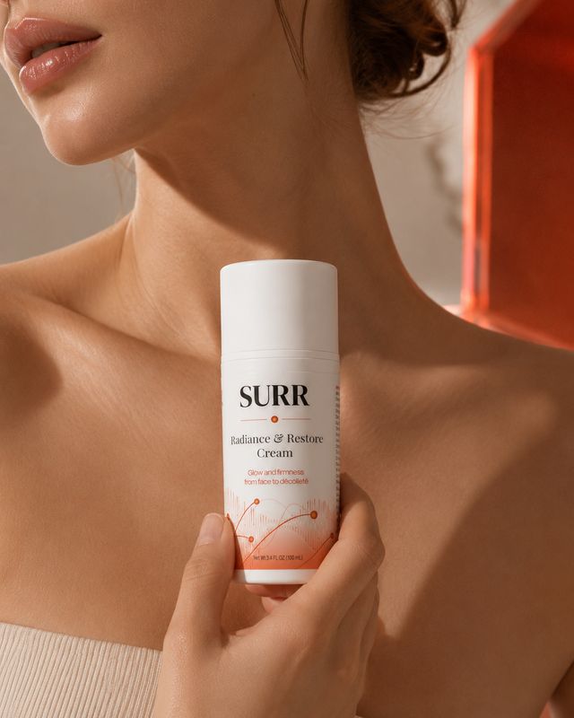 SURR Radiance &amp; Restore Cream, Firmness and glow, from face to décolleté. 100ml