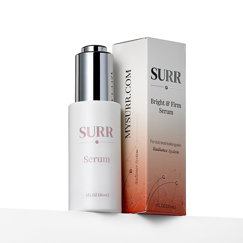SURR Bright &amp; Tone Serum, Vitamin C, Niacinamide, dual-peptide, Ectoin