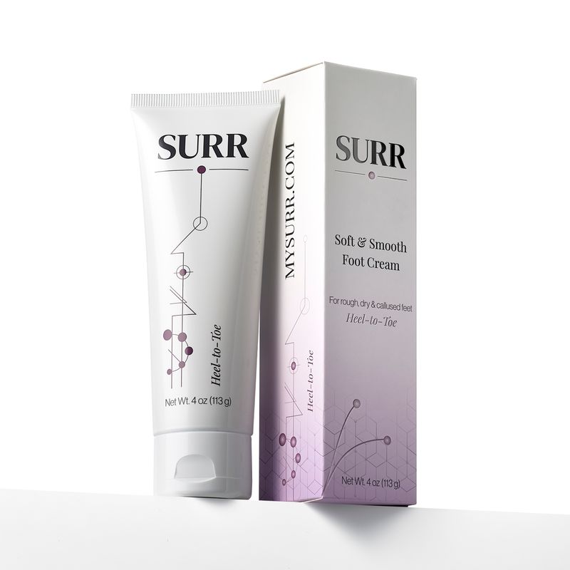 SURR Heel-to-toe foot cream with Urea, Lactic Acid, Shea Butter and Panthenol ( Vitamin B5 )