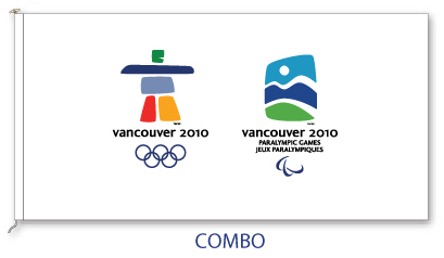 VANOC COMBO Flag - 27" x 54"