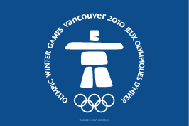 Vancouver 2010 Blue Logo Wall Flag