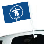 Vancouver 2010 Blue Logo Car Flag