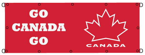 Go Canada Go Banner 3' x 8'