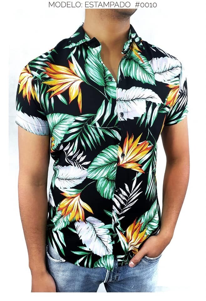 Camisas manga corta con estampados hotsell
