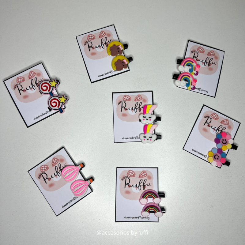 Broches COLORES x2