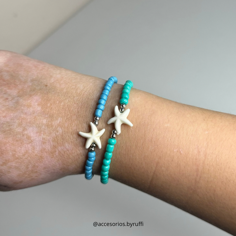 Pulsera MAR celeste x2