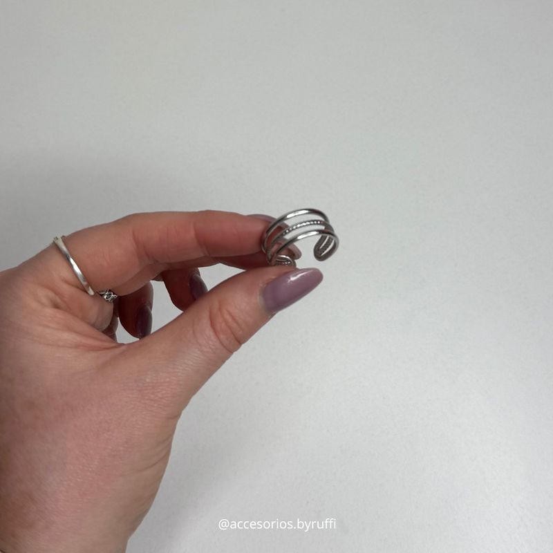 Anillo triple ajustable