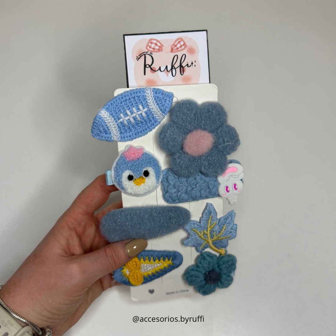 Set de broches CELESTE x8