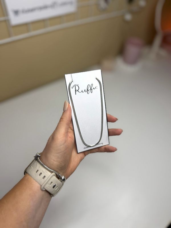 Collar LISO plateado