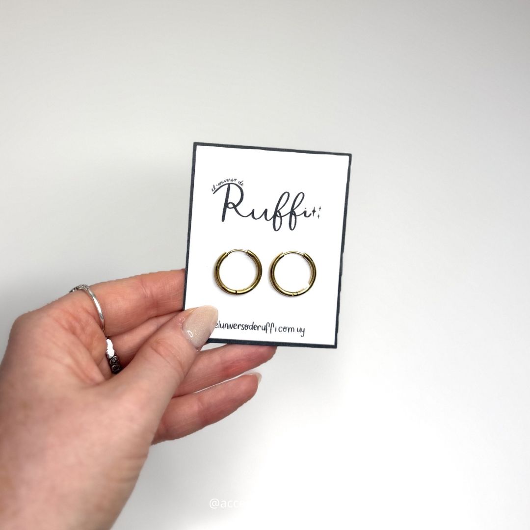 Aros básicos dorados L