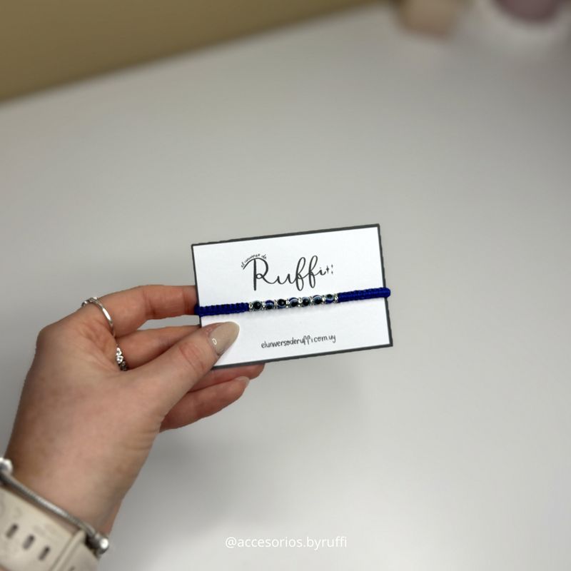 Pulsera ojitos turcos azul