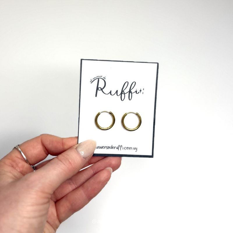 Aros básicos dorados M