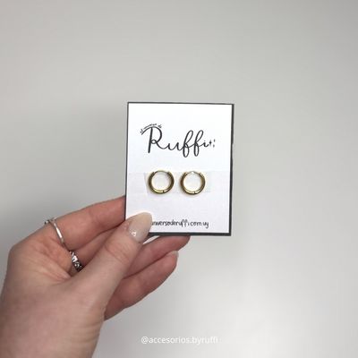 Aros básicos dorados S