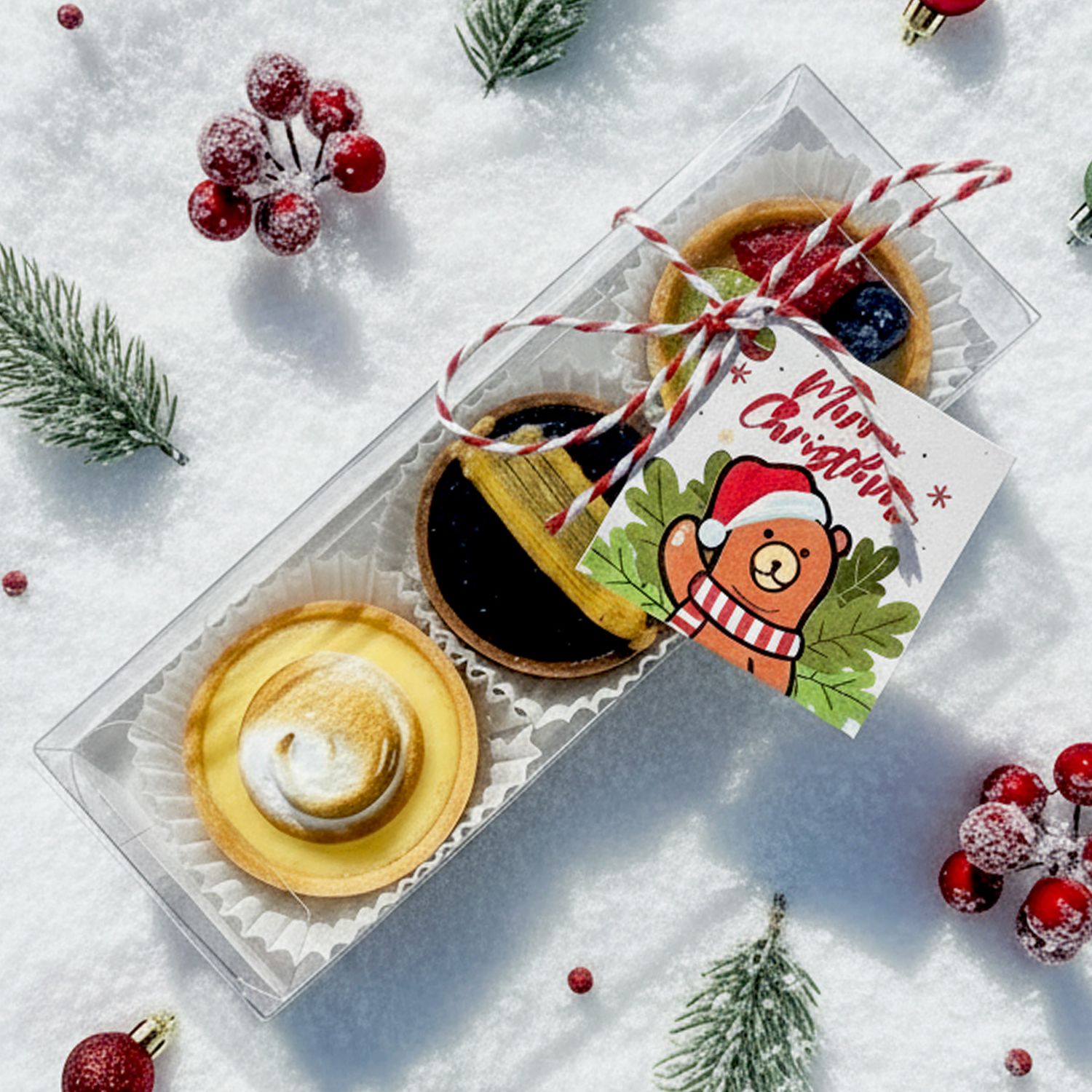 3 Pc Mini Tart Gift Box (5cm)