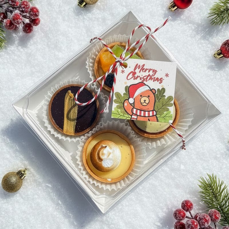 4 Pc Mini Tart Gift Box (5cm)