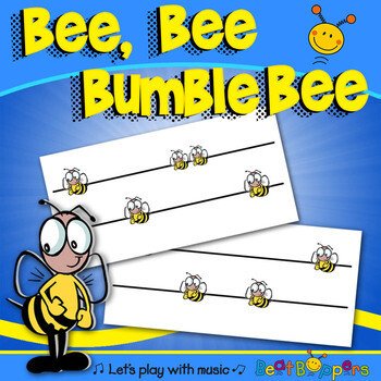 Bee Bee Bumblebee Song and Kodaly Pitch Charts | Name Game