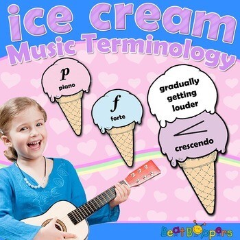 Music Terminology Set - Ice Cream Cones