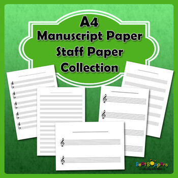 Free Manuscript Paper / Staff Paper Collection - A4 Size