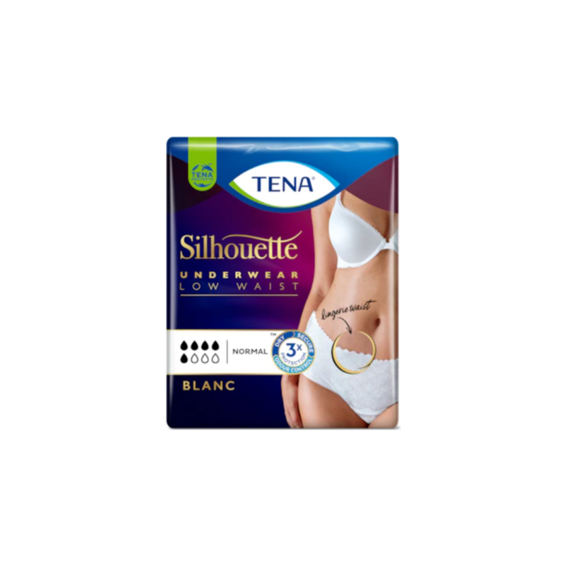 TENA SILHOUETTE NORMAL BLANC - Taille basse
