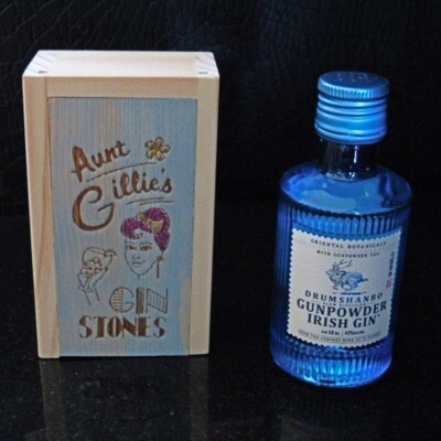 Aunt Gillie Gin Stones and Miniature Gin Gift Set