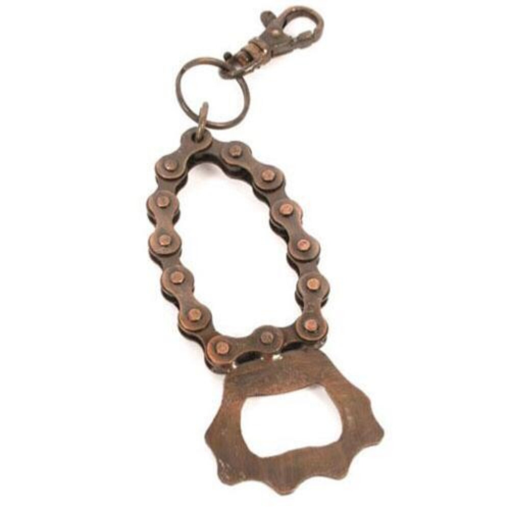 Recycled Bike Chain Bottle Opener