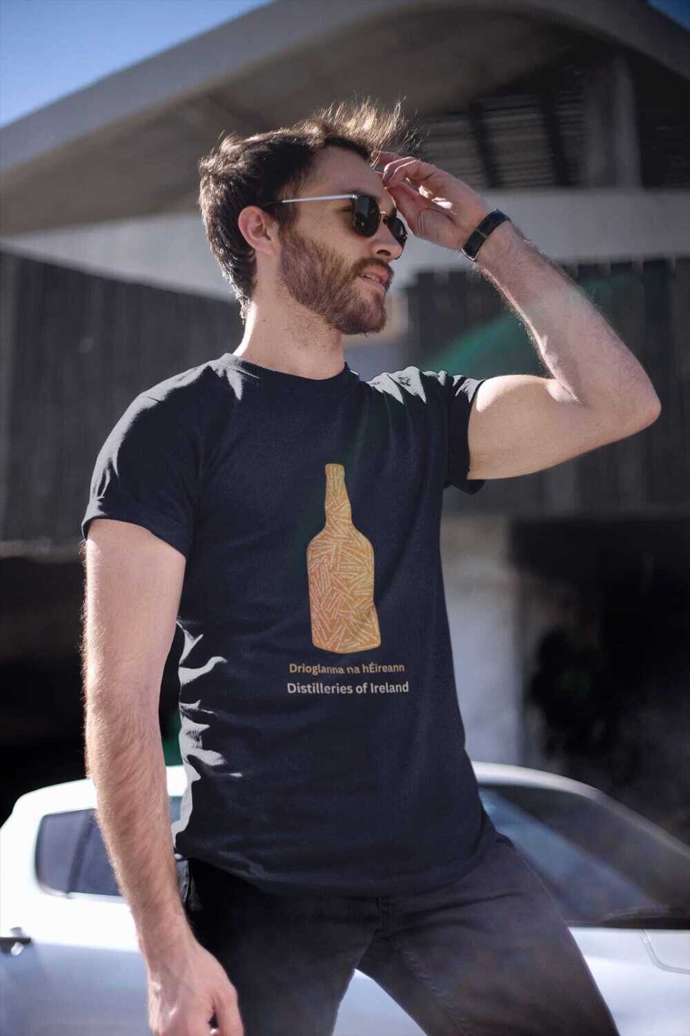 Round Neck Irish Distilleries T-Shirt Black