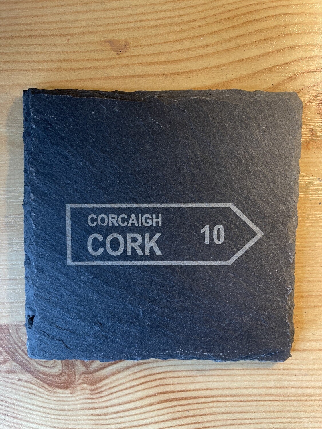 Personalised place name coasters