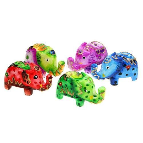 Colourful Wooden Elephant - Fair Trade