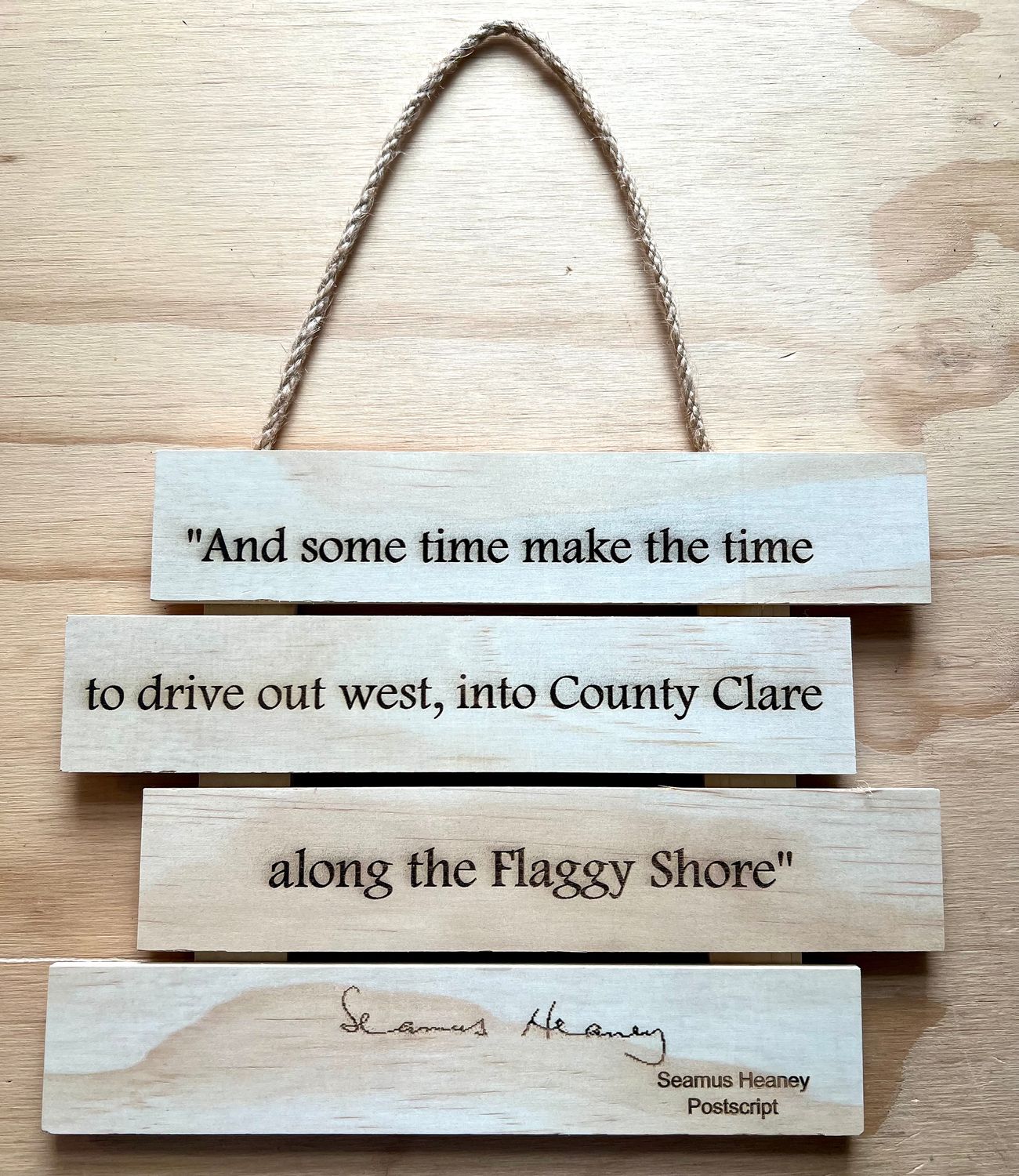 “Drive Out West” – Wooden Hanging Sign