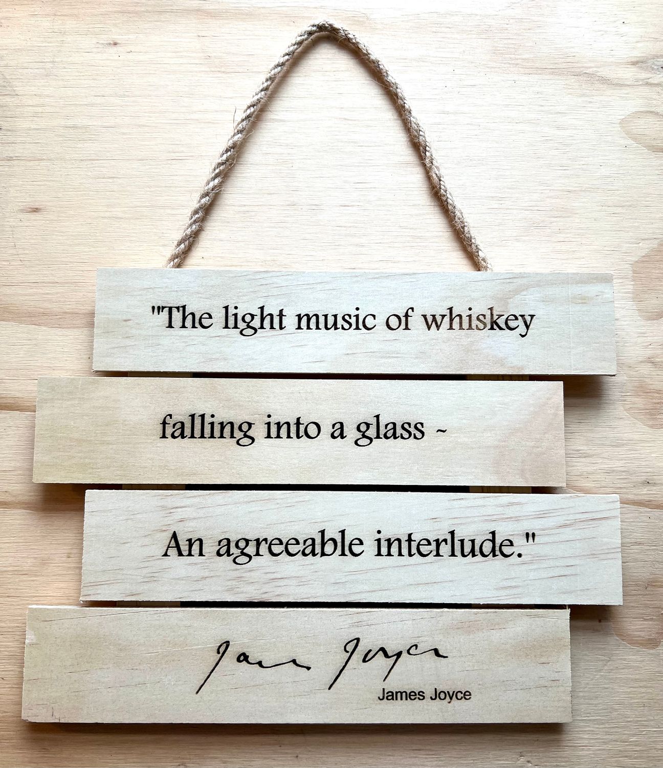 “An Agreeable Interlude” – Wooden Hanging Sign