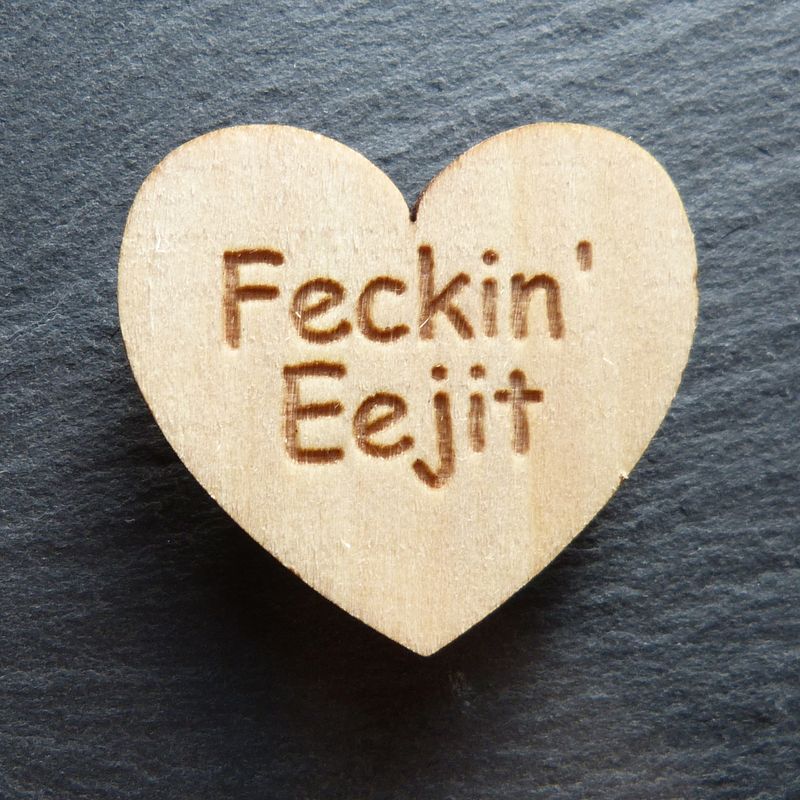 Feckin&#39; Eejit Fridge Magnet