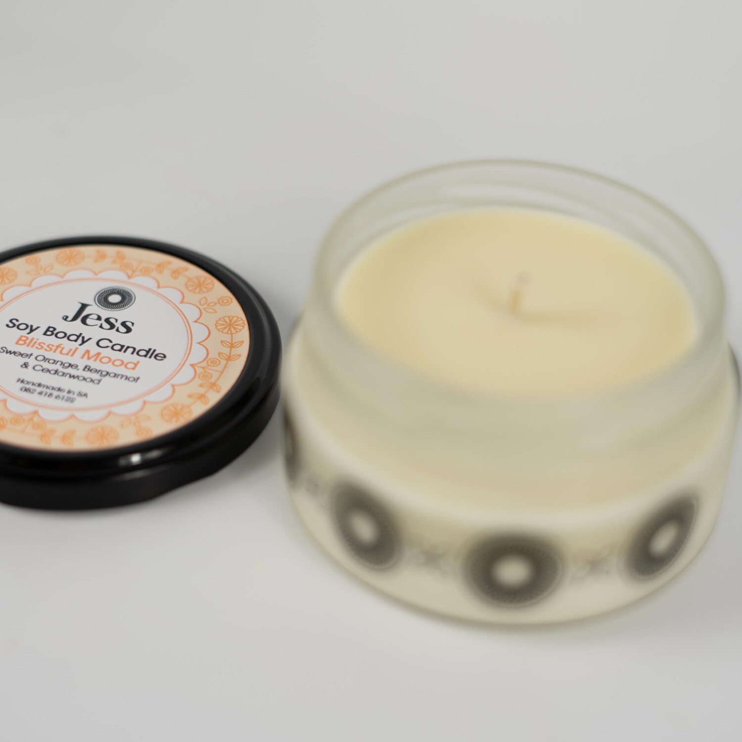 Blissful Mood Soy Wax Body Candles 200ml