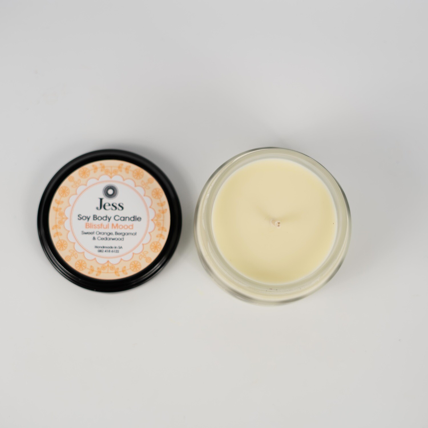 Blissful Mood Soy Wax Body Candles 200ml