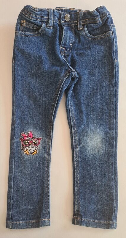 U essentiel - pantalon jean chouette - 4 ans