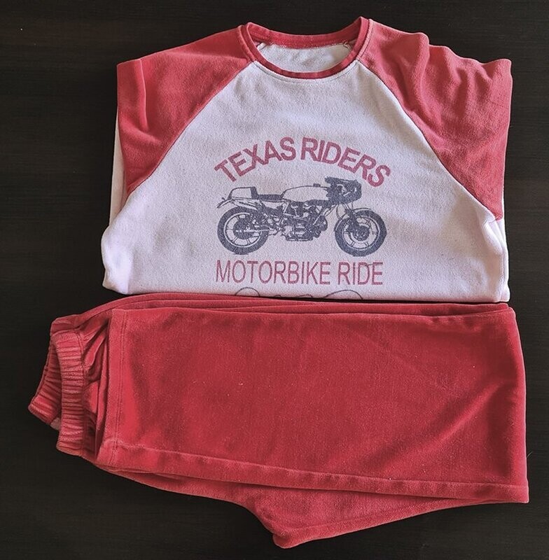 VERTBAUDET - Pyjama long en velours moto - 14 ans