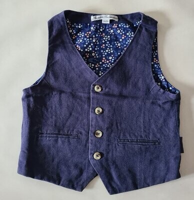 AUTRE - Gilet sans manche pour costume bleu - 5/6 ans