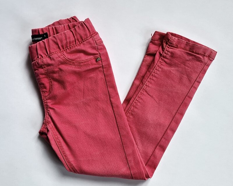 IN EXTENSO - pantalon rose arc en ciel aux poches - 4 ans