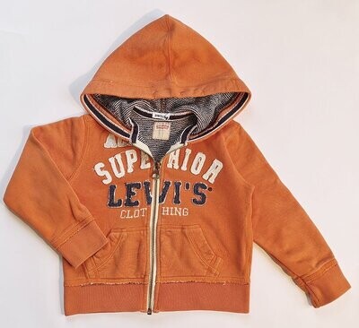 LEVIS - Sweat orange à capuche - 3 ans