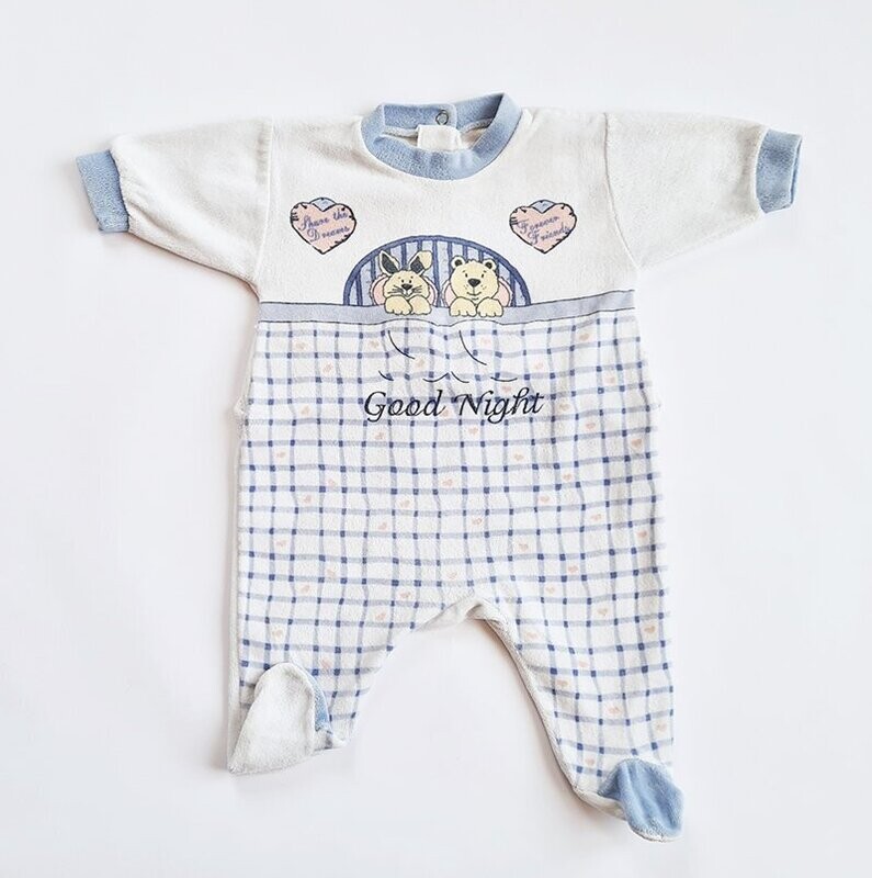 AUTRE - Pyjama velours carreaux good night - 3 mois