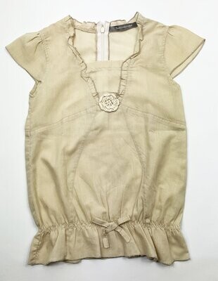 TOUT COMPTE FAIT - blouse beige manches courtes - 8 ans