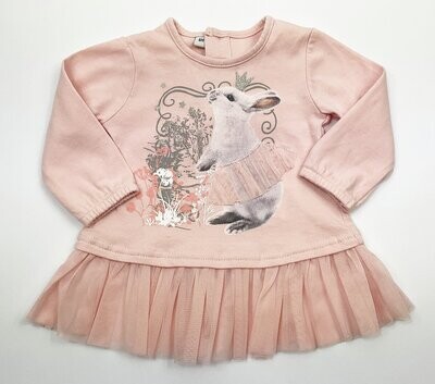 PLUS - robe rose lapin en tutu - 6 mois